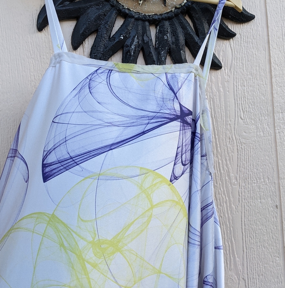 Mara Mac Spaghetti Strap Bubble Abstract Dress - image 4